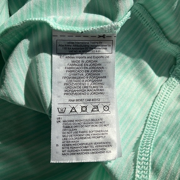 adidas • essentials climalite 3 stripe activewear tee - Picture 8 of 10